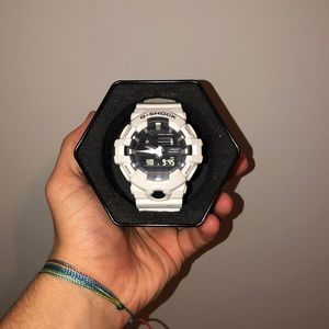 White G-Shock Watch (GA700-7A)